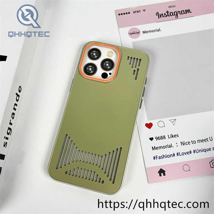 liquid hollow heat dissipation mobile phone case iphone 16 pro max