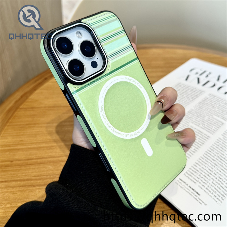 england dopamine series side patch metal button magnetic phone case