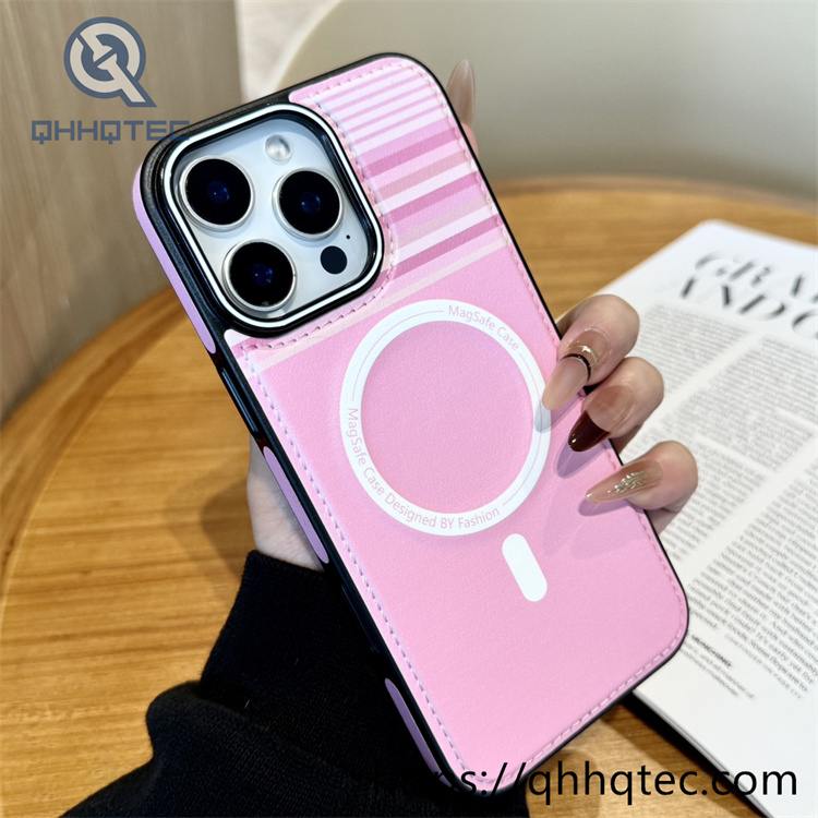 england dopamine series side patch metal button magnetic phone case