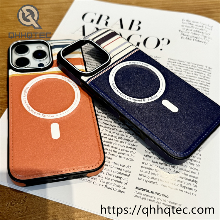 england dopamine series side patch metal button magnetic phone case