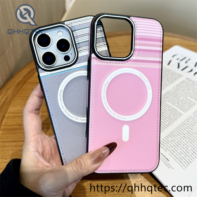 england dopamine series side patch metal button magnetic phone case