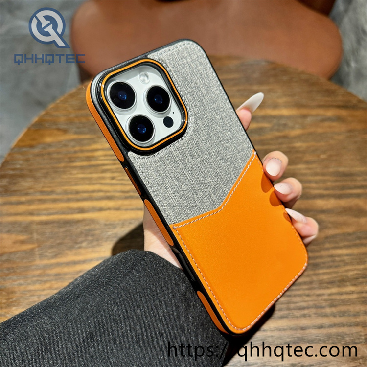 contrast color card holder latest design luxury phone case
