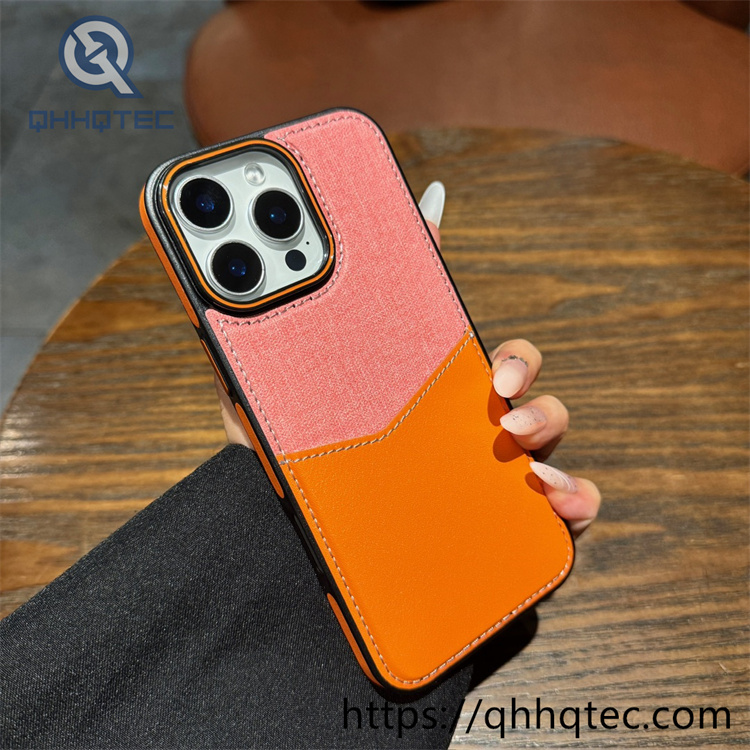contrast color card holder latest design luxury phone case