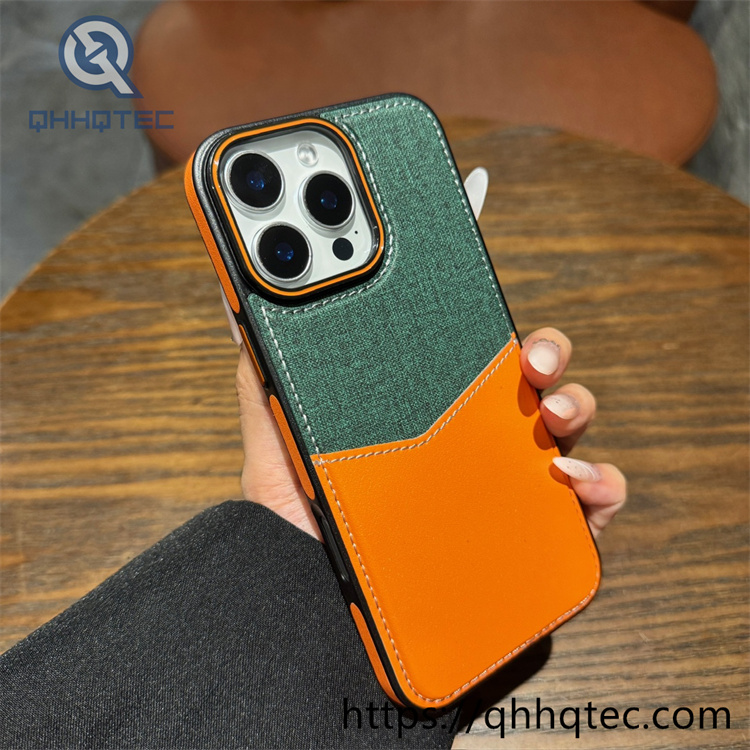 contrast color card holder latest design luxury phone case