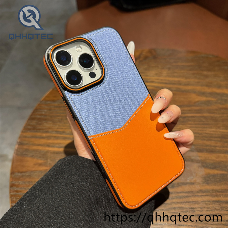 contrast color card holder latest design luxury phone case