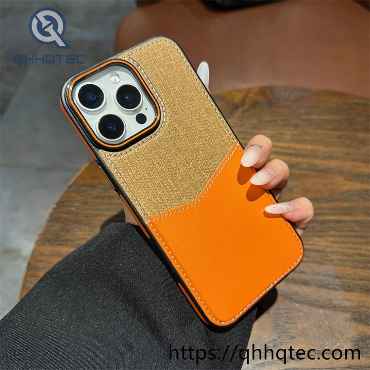 contrast color card holder latest design luxury phone case