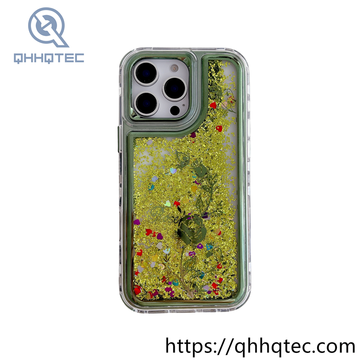 rose sequins dropping 3 in 1 elegant case