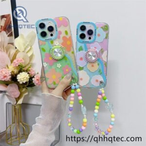 dopamine flower pop case with bracelet