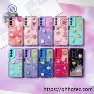 glitter transparent gradient 3 in 1 driping case (复制)
