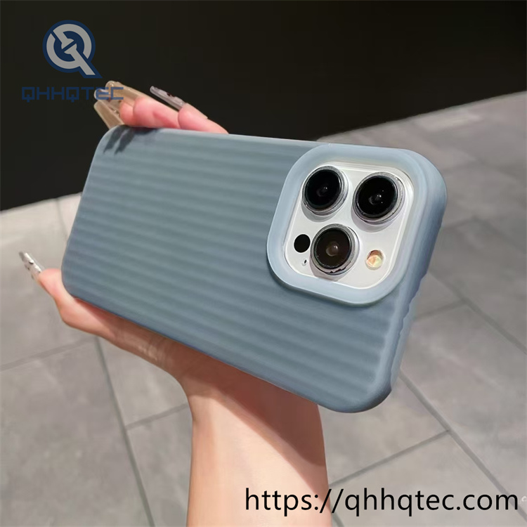 jelly solid color corrugated phone case