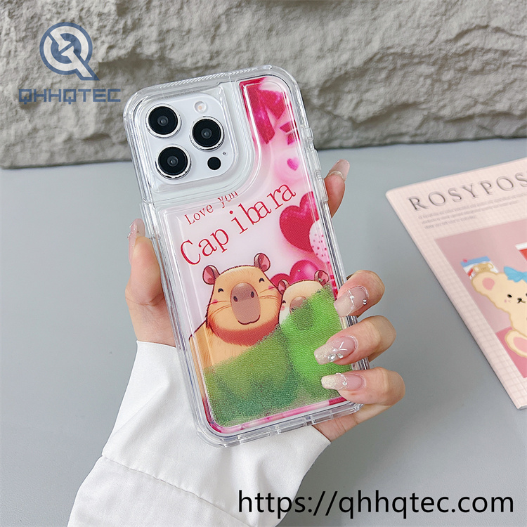 butterfly colorful quicksand 2 in 1 phone cover (复制)