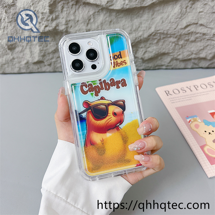 butterfly colorful quicksand 2 in 1 phone cover (复制)