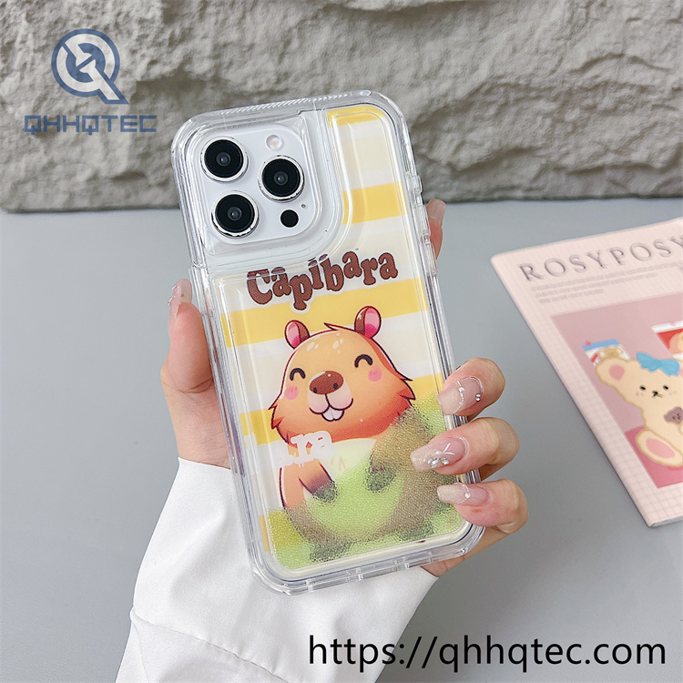 butterfly colorful quicksand 2 in 1 phone cover (复制)