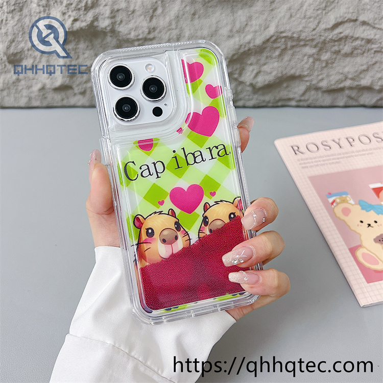 butterfly colorful quicksand 2 in 1 phone cover (复制)