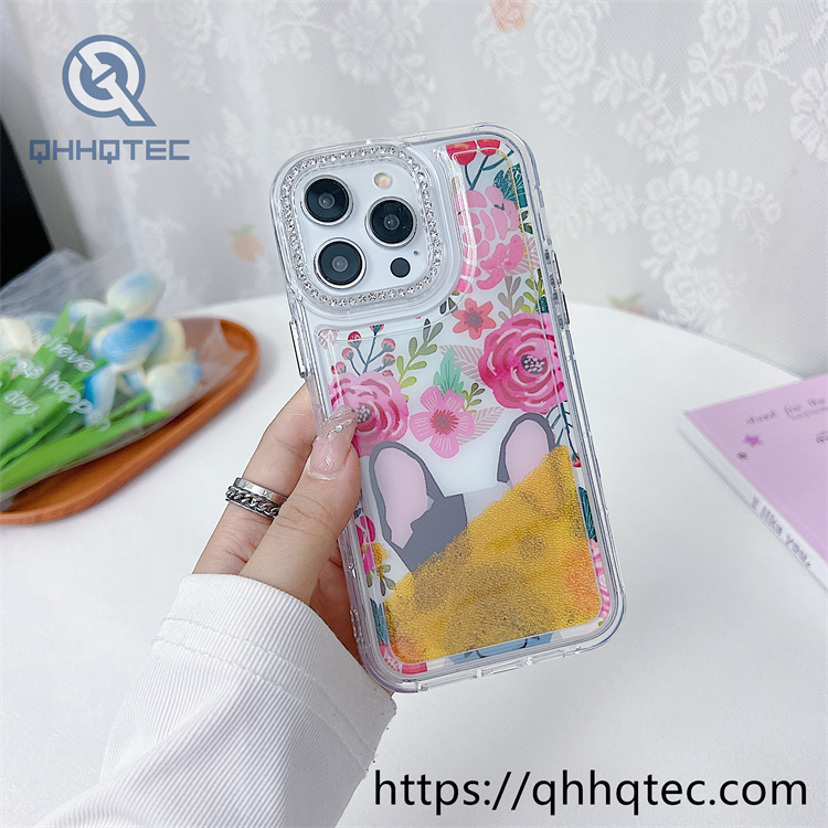 2 in 1 butterfly quicksand iphone 16 pro max case (复制)