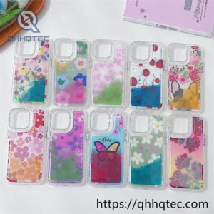 2 in 1 butterfly quicksand iphone 16 pro max case (复制)