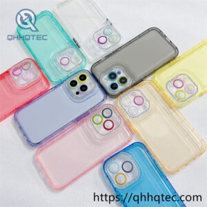 protect cover,2 in 1 case,camera diamonds,transparent case,camera protect,camera flim,colorful