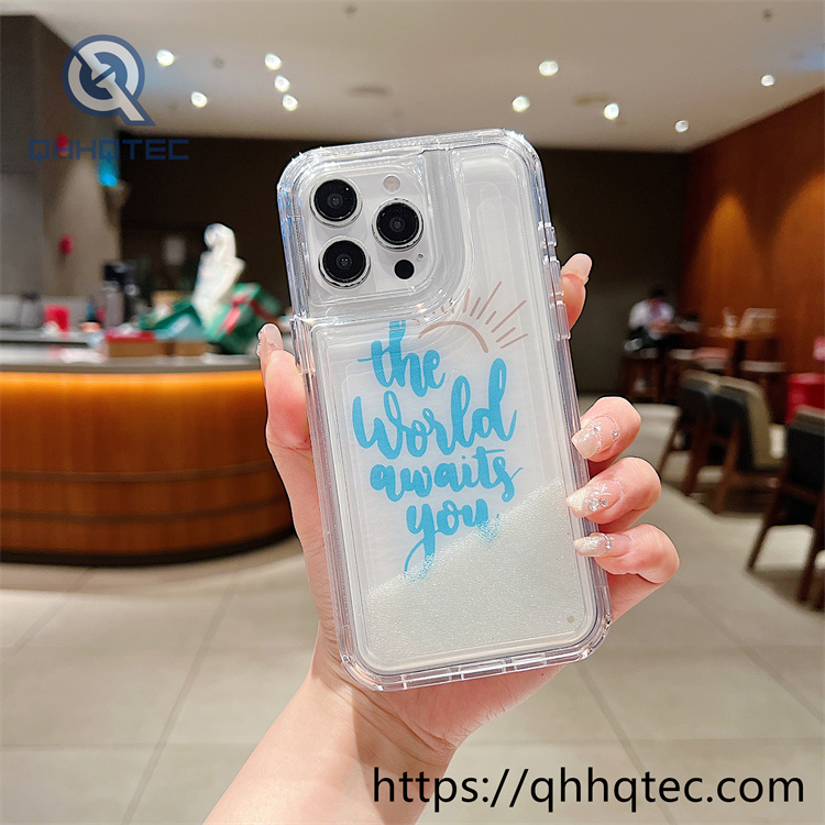 colorful painting butterfly quicksand iphone 16promax case (复制)