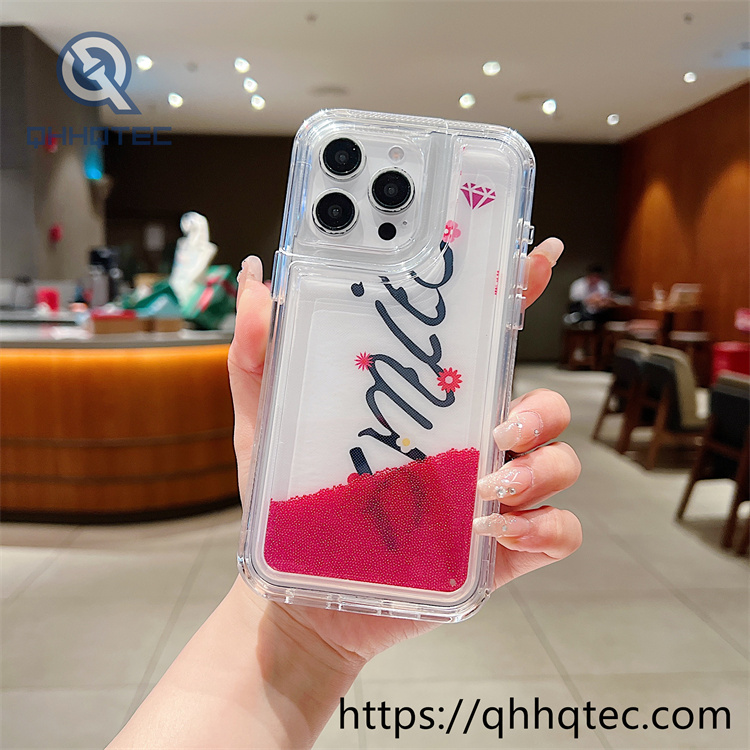 colorful painting butterfly quicksand iphone 16promax case (复制)