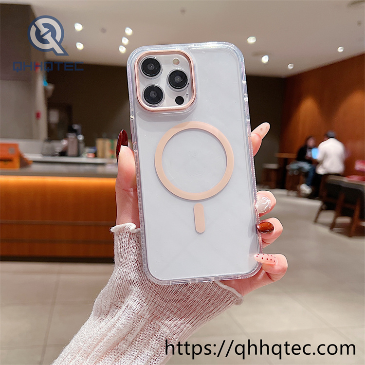 acrylic transparent magsafe phone cover