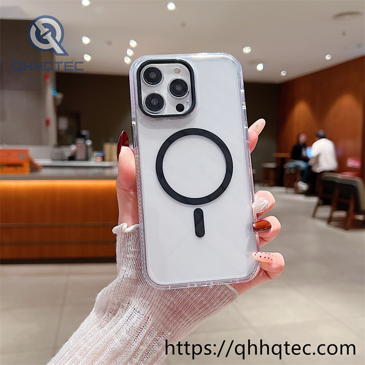 acrylic transparent magsafe phone cover