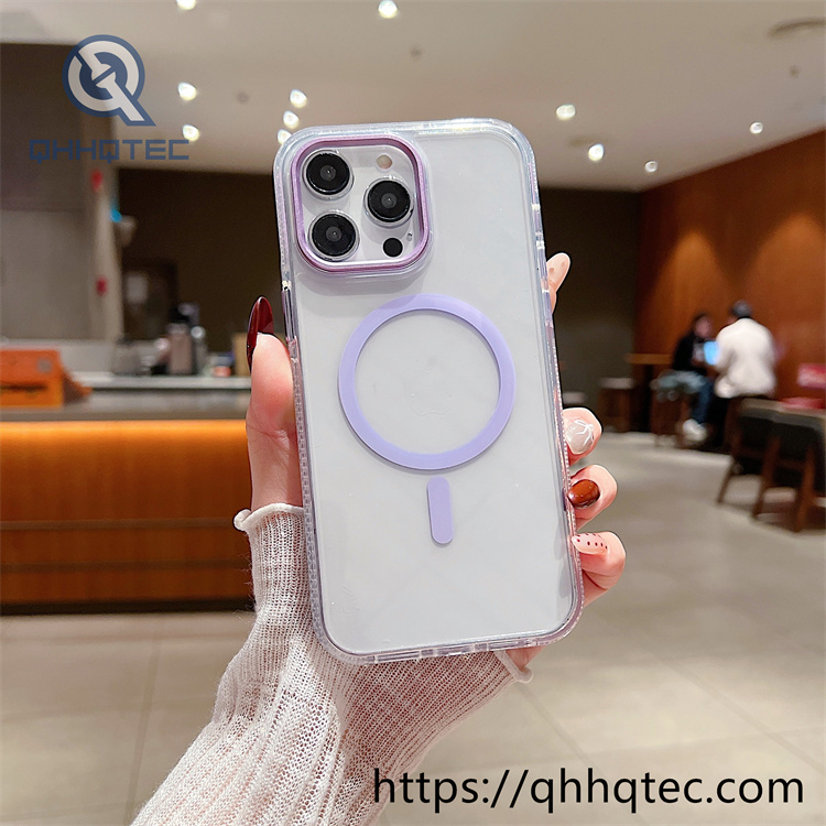 acrylic transparent magsafe phone cover