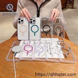 acrylic transparent magsafe phone cover