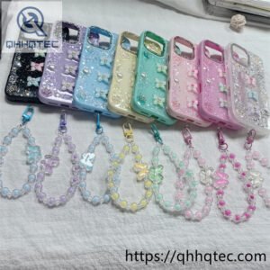 2 in 1 full glitter diamonds dripping phone case (复制)