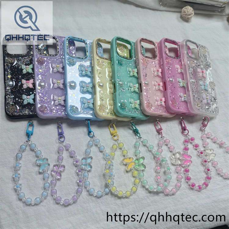 2 in 1 full glitter diamonds dripping phone case (复制)
