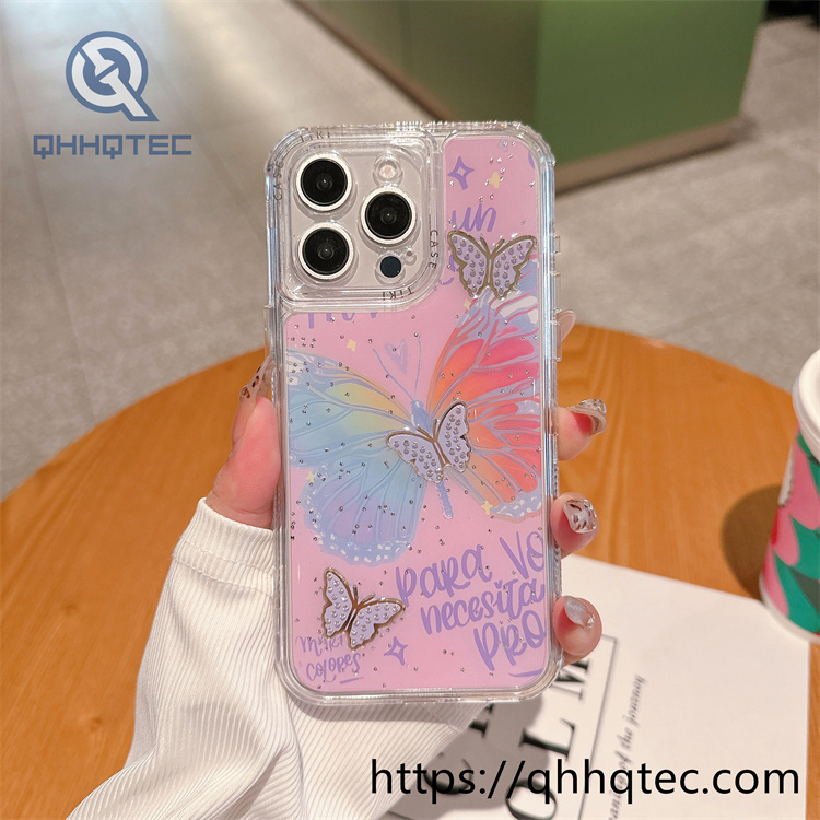colorful butterflies 3 in 1 phone case