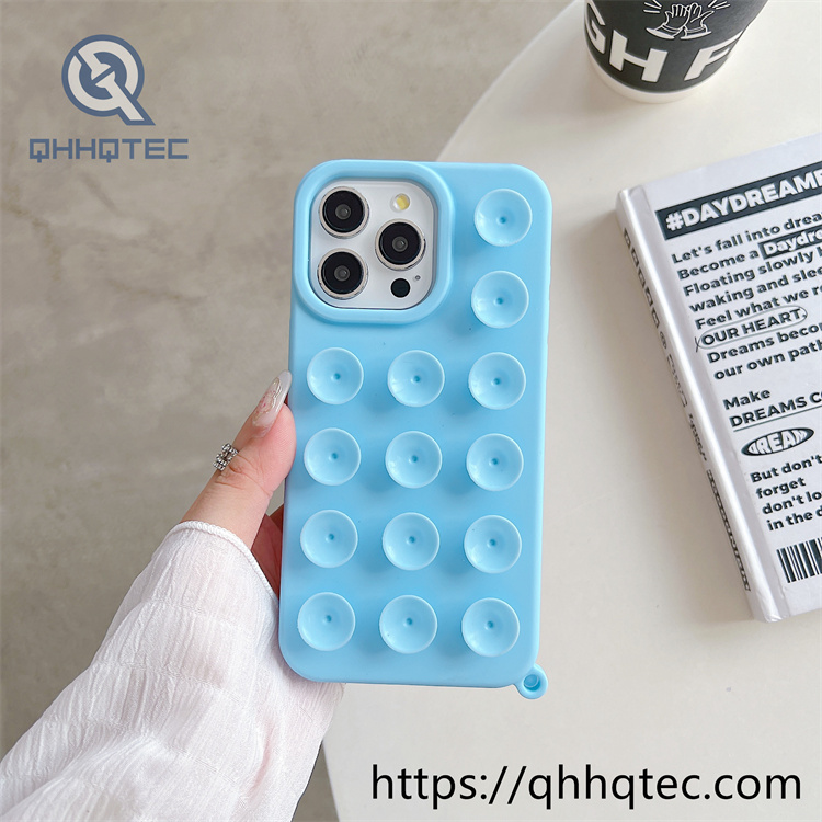 colorful suction cup mobile phone case