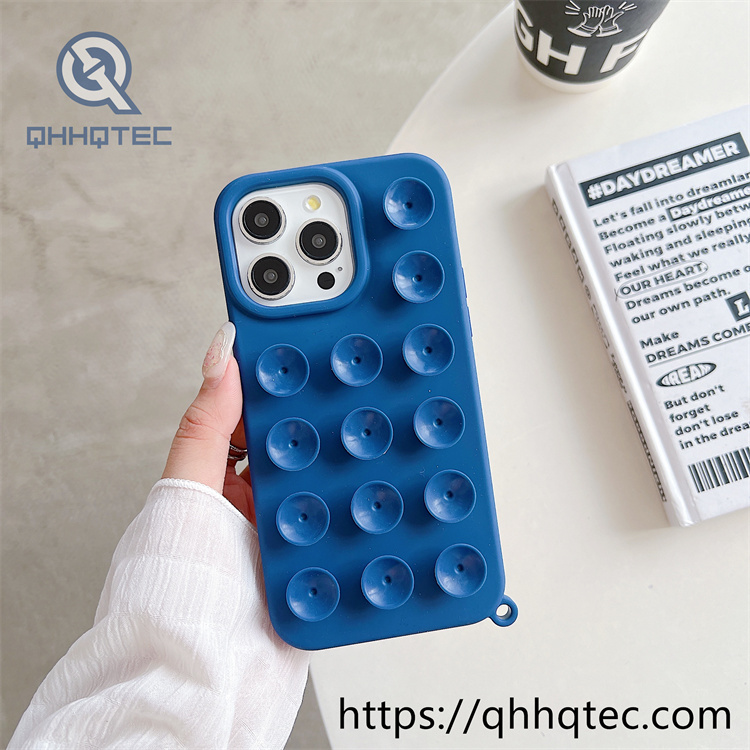 colorful suction cup mobile phone case