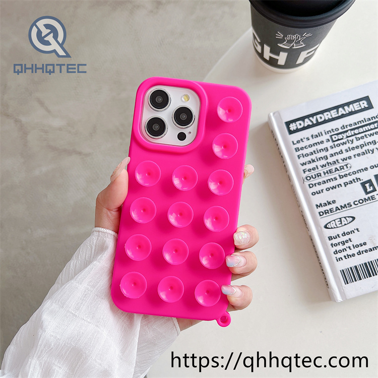 colorful suction cup mobile phone case