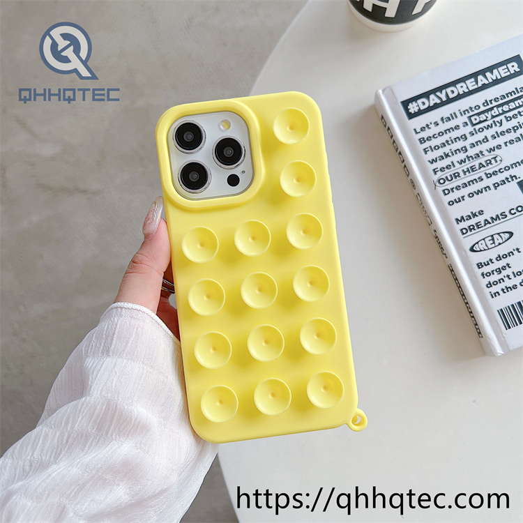 colorful suction cup mobile phone case