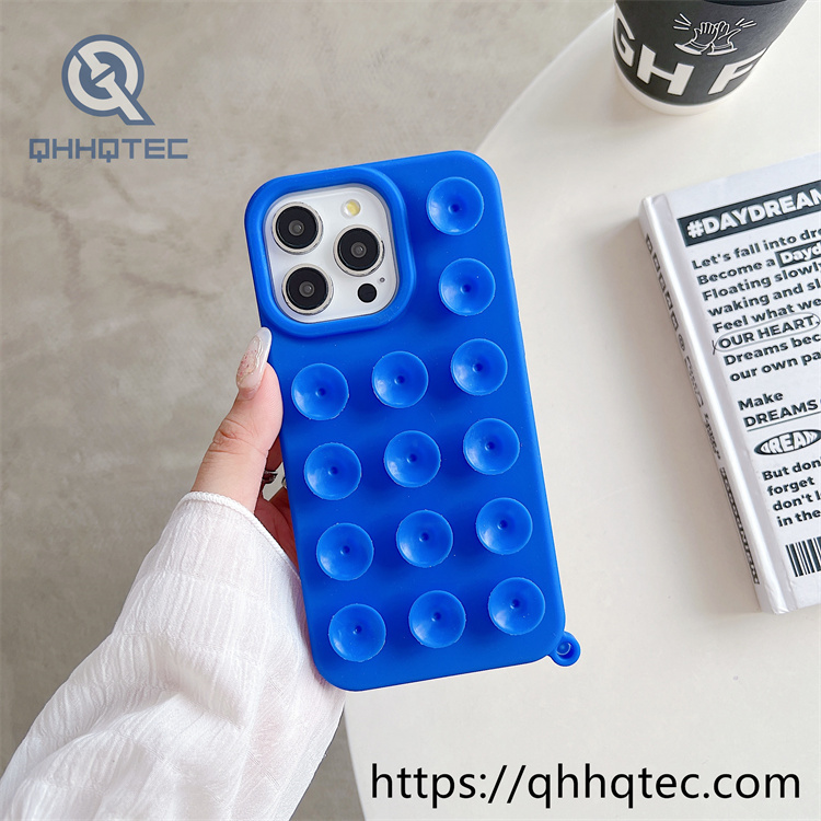 colorful suction cup mobile phone case