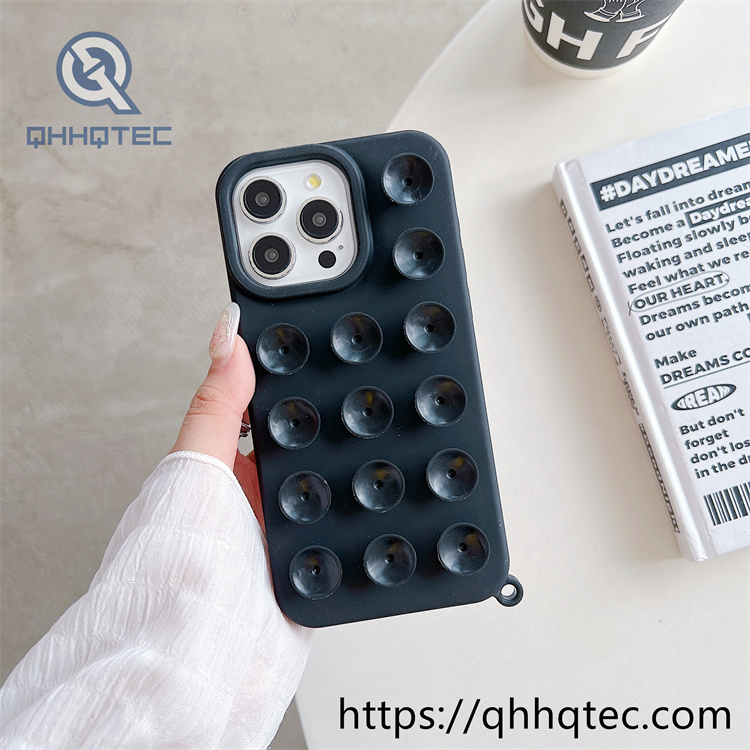 colorful suction cup mobile phone case