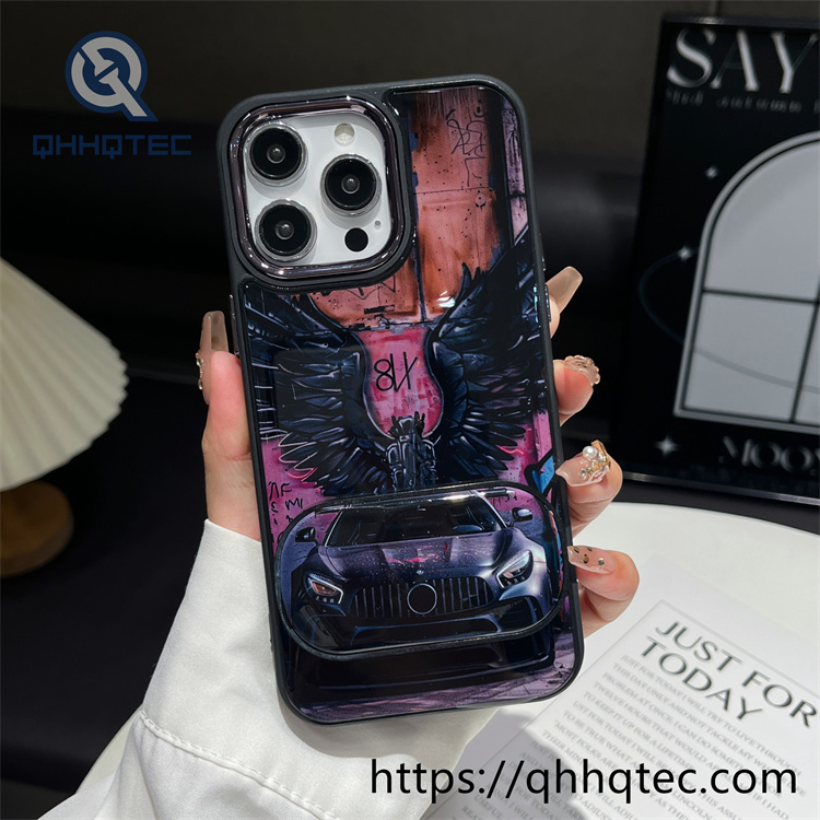 acrylic transparent phone case with rotating bracket (复制)