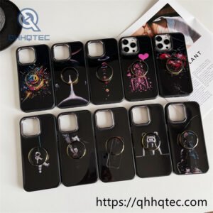 colorful paintings dripping case with bracket
