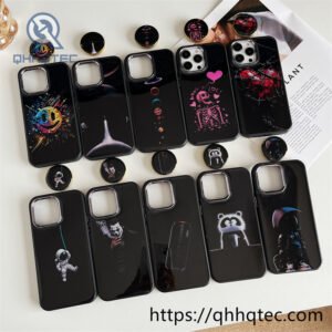 colorful paintings dripping case with bracket