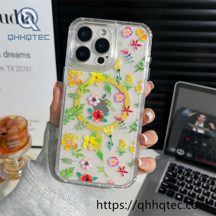 3 in 1 painted fine hole camera frame magnetic phone case