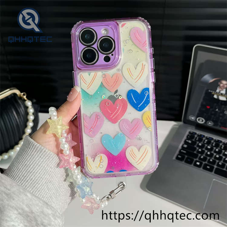 painted fine hole camera frame 3 in 1 mobile phone case