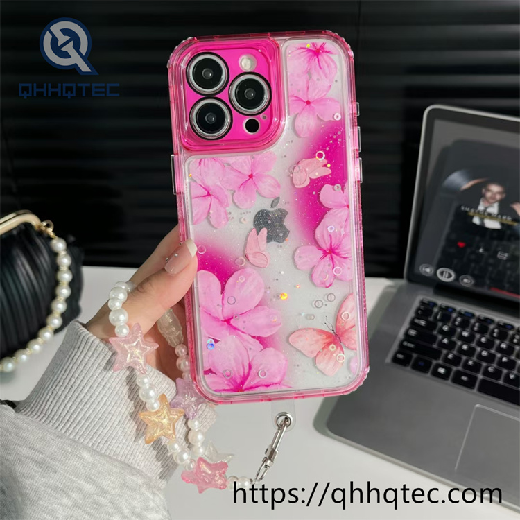 painted fine hole camera frame 3 in 1 mobile phone case