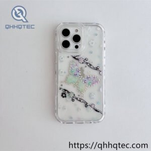 diamond shaped and colorful three in one mobile phone case