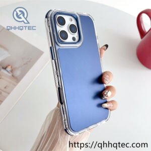 3 in 1 metallic paint spray phone case
