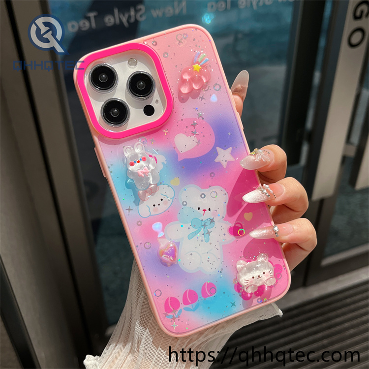 rendering color bear phone 2 in 1 case