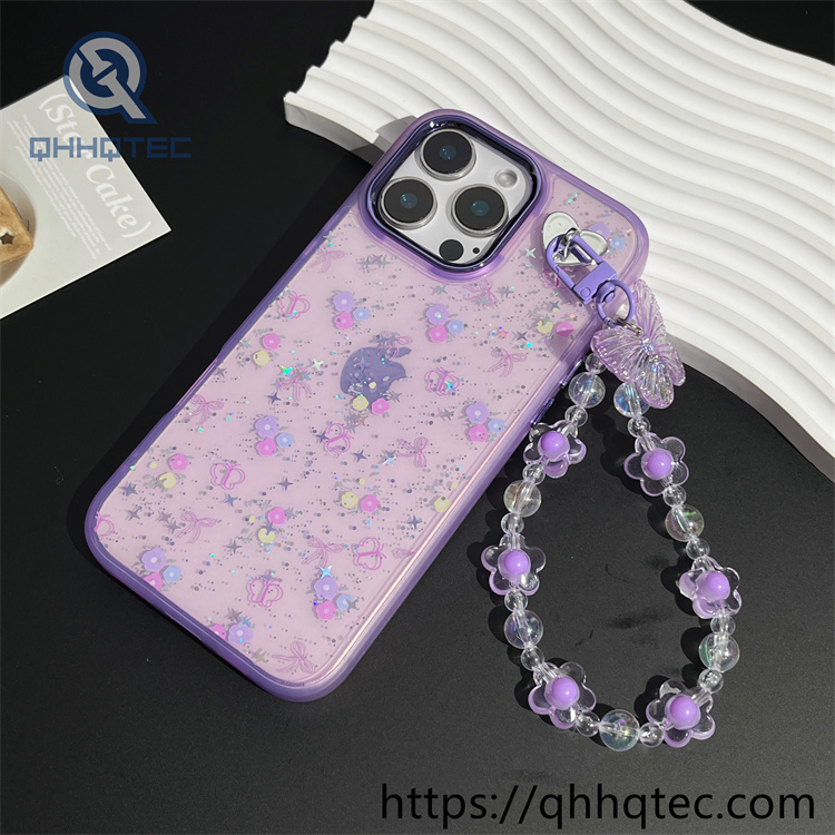 colorful with butterfly pendant