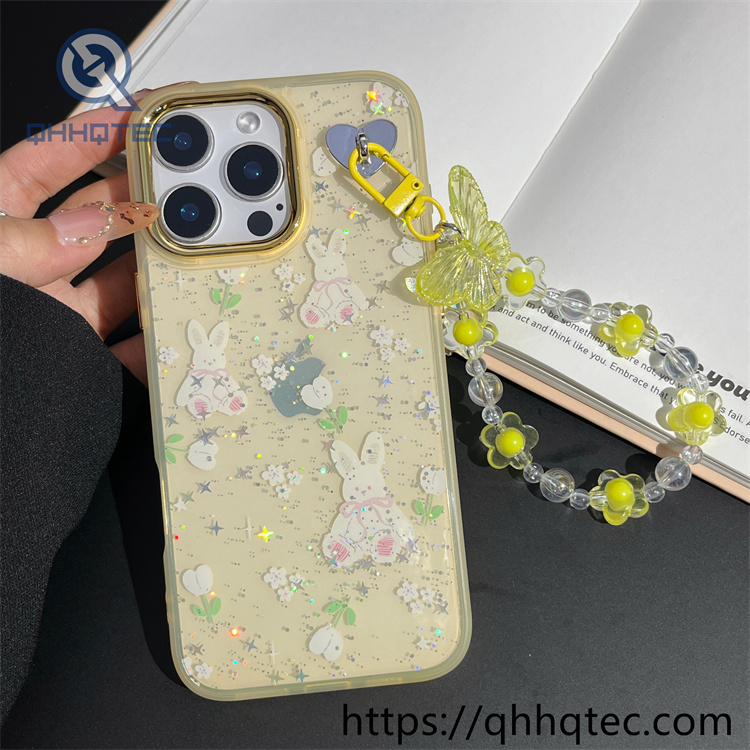 colors paintings 2 in 1 case with butterfly pendant