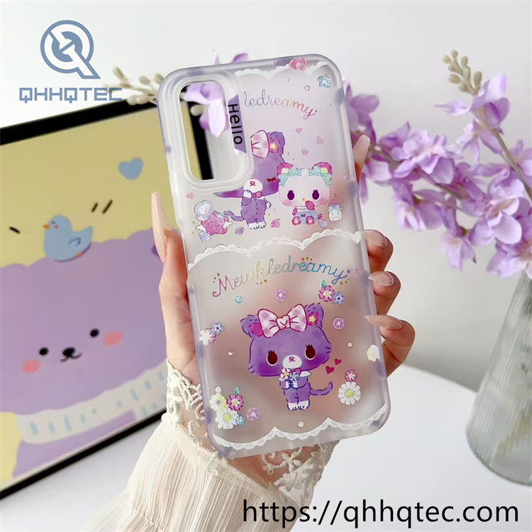 cartoon kitty transparent 2 in 1 magnetic case (复制)