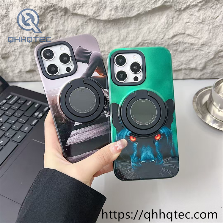 rotating magnetic stand idol luxury mobile phone case
