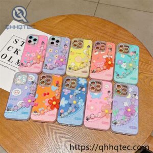 2 in 1 painted aimi bracelet phone case